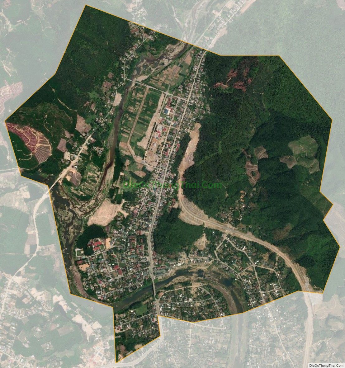 Bản đồ vệ tinh Thị trấn Khe Tre, huyện Nam Đông
