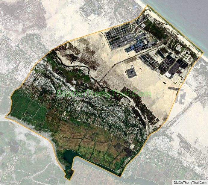 Bản đồ vệ tinh xã Điền Môn, huyện Phong Điền