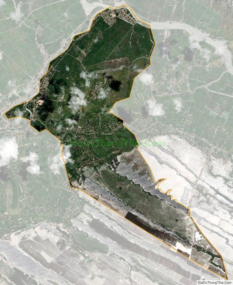 Bản đồ vệ tinh xã Phong Bình, huyện Phong Điền