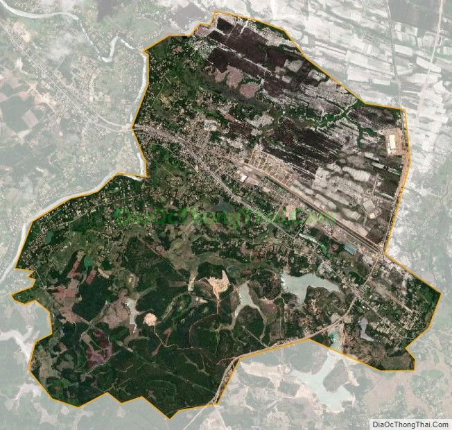 Bản đồ vệ tinh Thị trấn Phong Điền, huyện Phong Điền, Thừa Thiên Huế