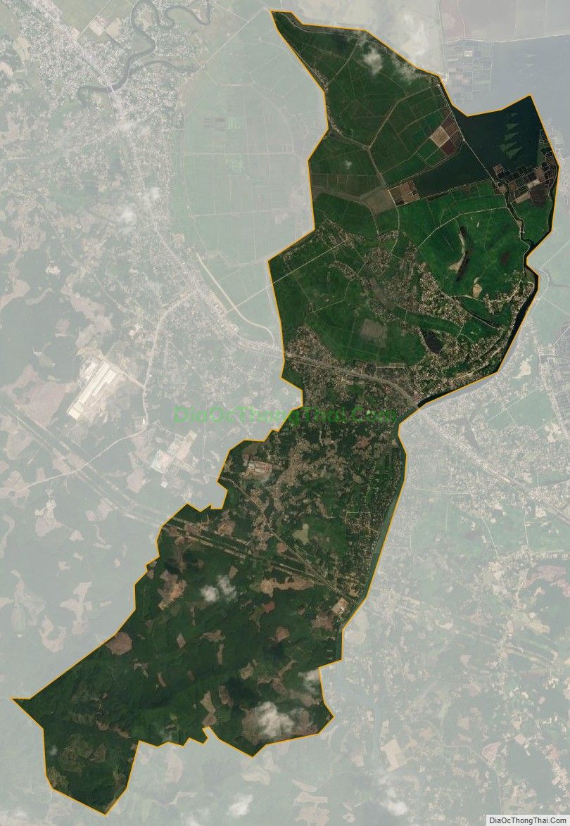 Bản đồ vệ tinh xã Lộc An, huyện Phú Lộc