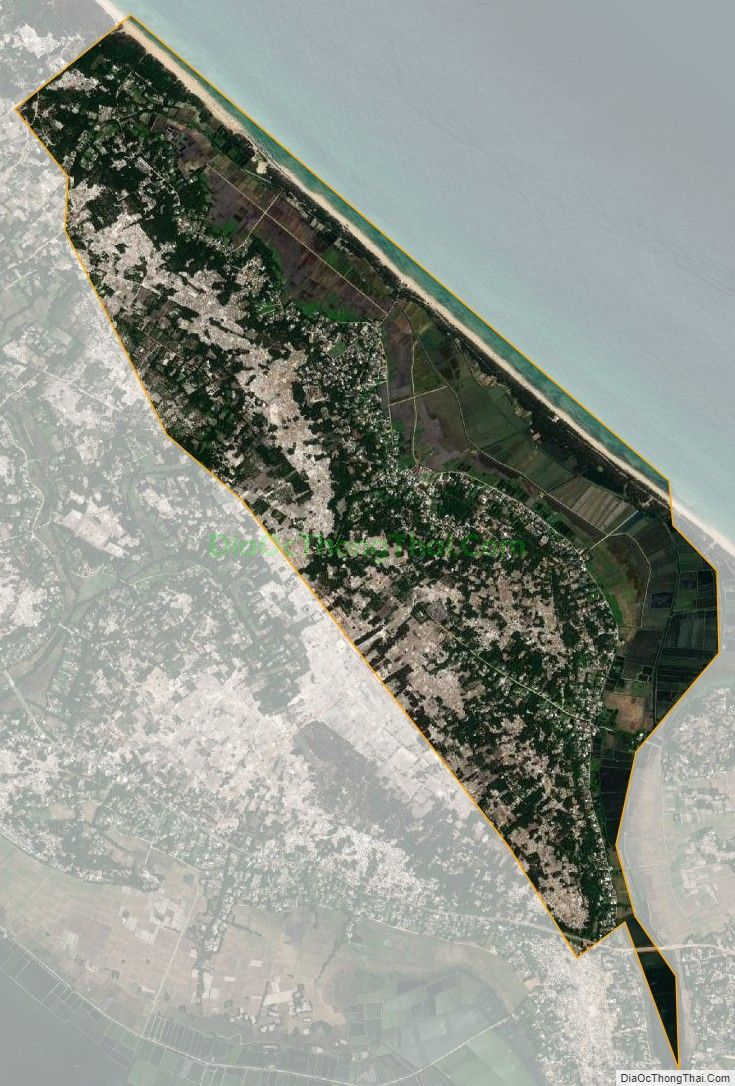 Bản đồ vệ tinh xã Vinh Hải (cũ), huyện Phú Lộc