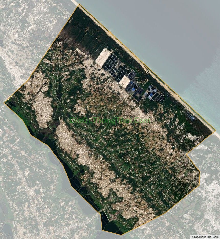 Bản đồ vệ tinh xã Vinh Mỹ, huyện Phú Lộc
