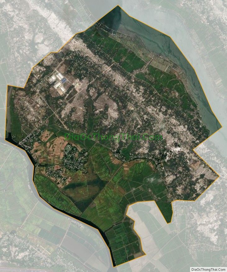 Bản đồ vệ tinh Thị trấn Phú Đa, huyện Phú Vang