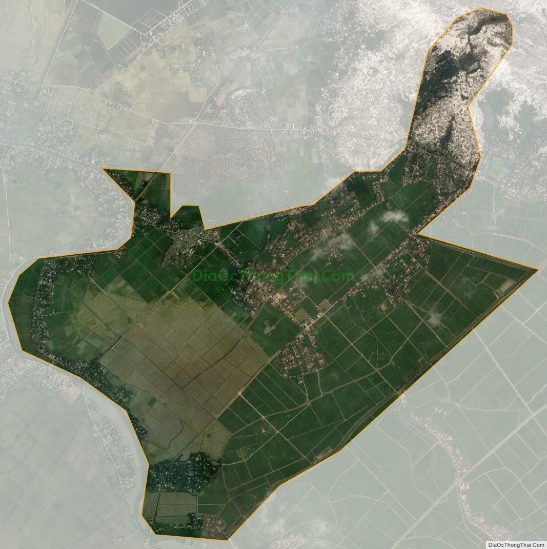 Bản đồ vệ tinh xã Phú Hồ, huyện Phú Vang