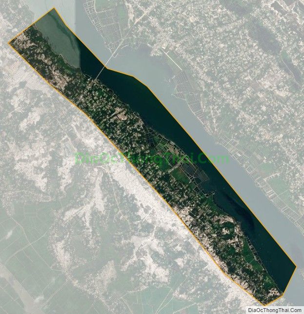 Bản đồ vệ tinh xã Vinh Phú (cũ), huyện Phú Vang