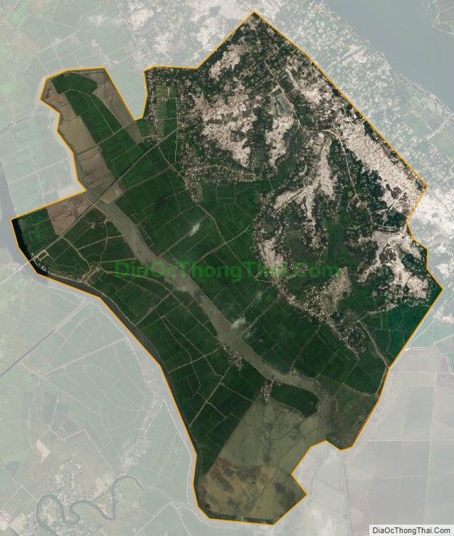 Bản đồ vệ tinh xã Vinh Thái (cũ), huyện Phú Vang