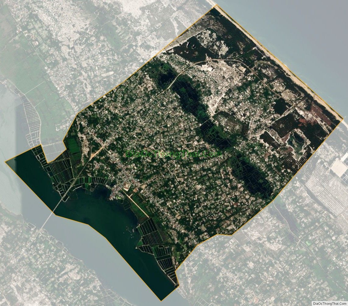 Bản đồ vệ tinh xã Vinh Thanh, huyện Phú Vang