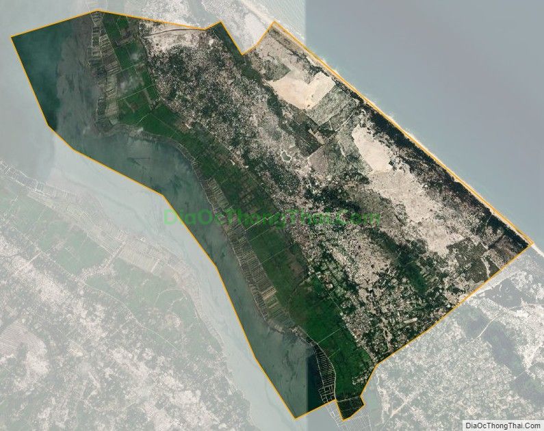 Bản đồ vệ tinh xã Vinh Xuân, huyện Phú Vang