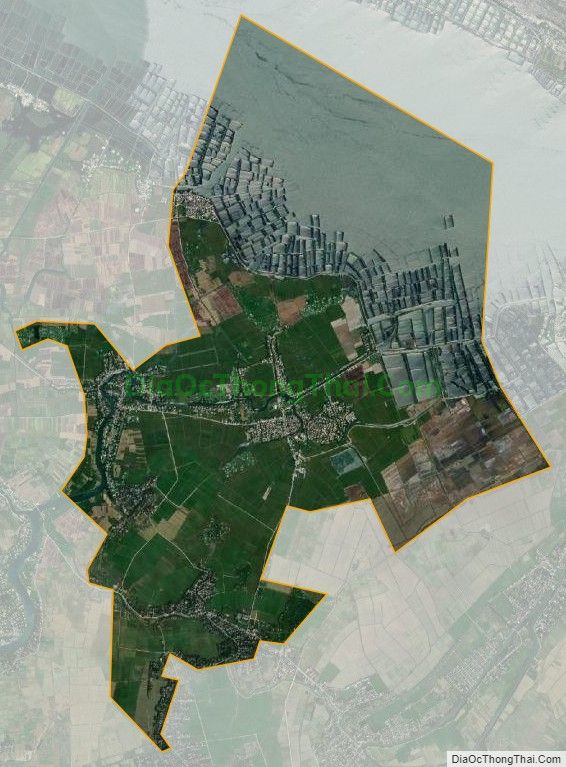 Bản đồ vệ tinh xã Quảng An, huyện Quảng Điền