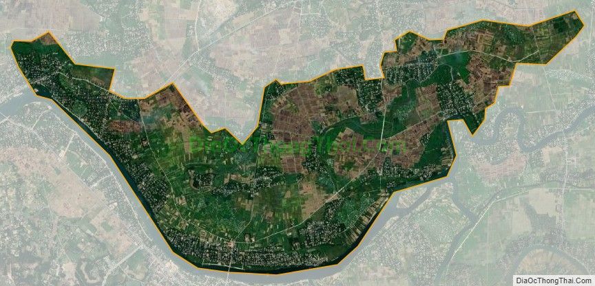 Bản đồ vệ tinh xã Quảng Phú, huyện Quảng Điền