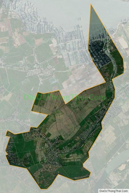 Bản đồ vệ tinh xã Quảng Thành, huyện Quảng Điền