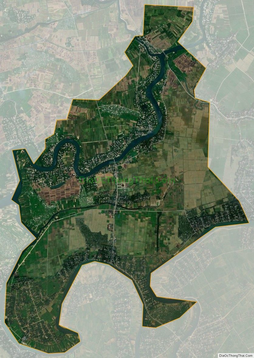 Bản đồ vệ tinh xã Quảng Thọ, huyện Quảng Điền