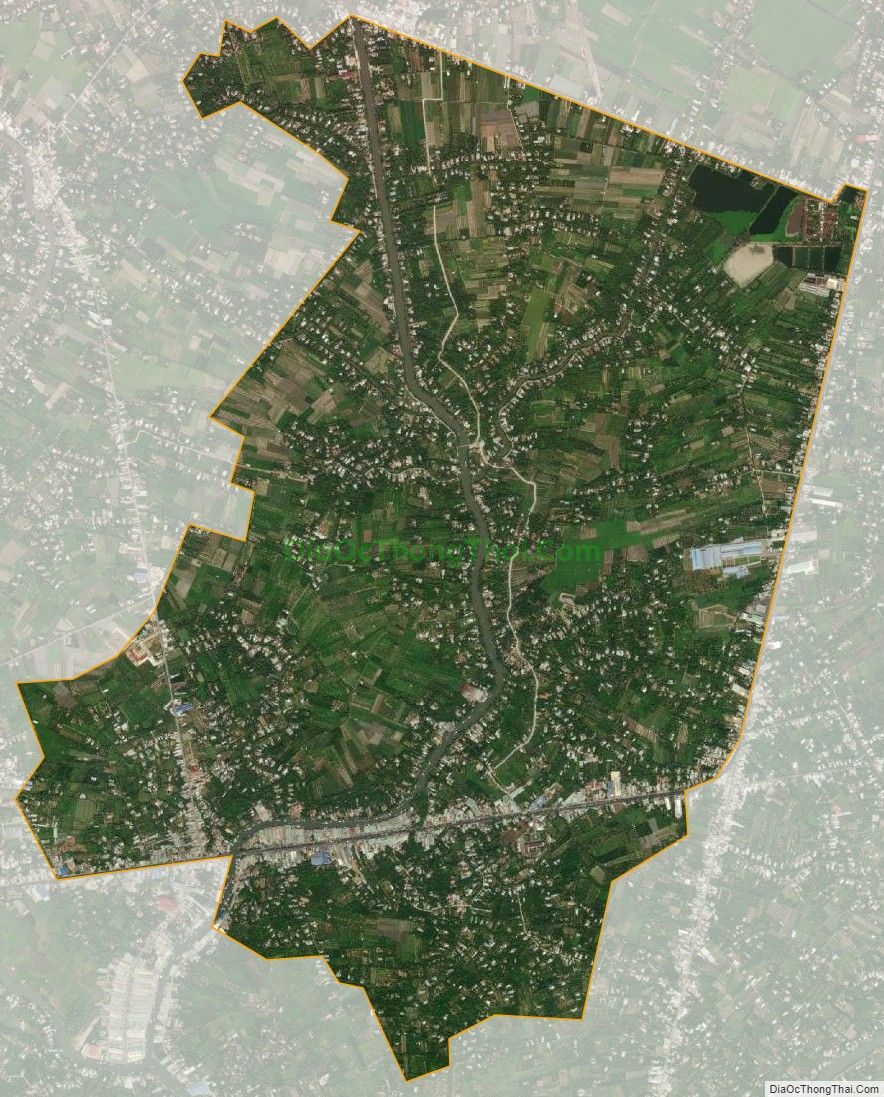 Bản đồ vệ tinh xã An Cư, huyện Cái Bè