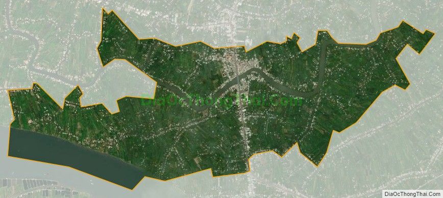 Bản đồ vệ tinh xã An Hữu, huyện Cái Bè