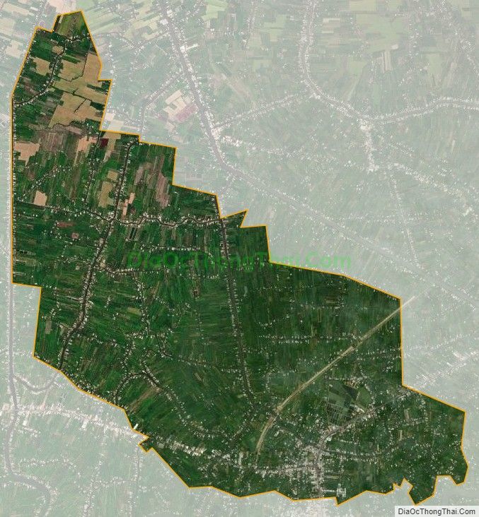Bản đồ vệ tinh xã An Thái Trung, huyện Cái Bè