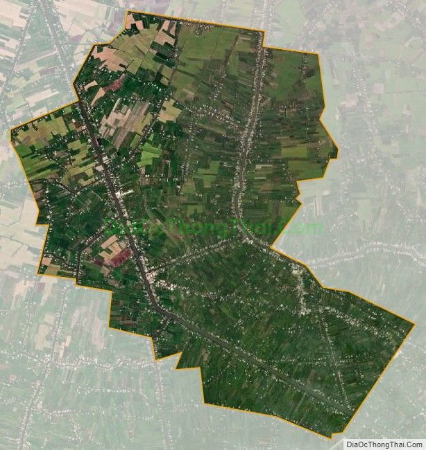 Bản đồ vệ tinh xã Mỹ Lợi A, huyện Cái Bè