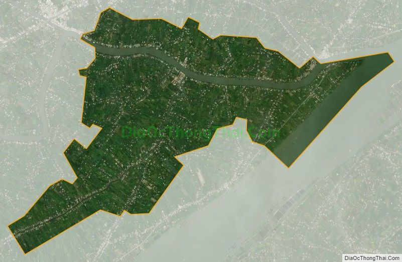 Bản đồ vệ tinh xã Mỹ Lương, huyện Cái Bè