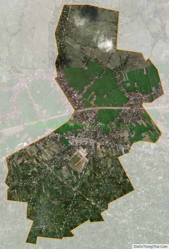 Bản đồ vệ tinh xã Bình Phú, huyện Cai Lậy