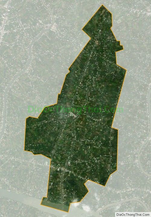 Bản đồ vệ tinh xã Hiệp Đức, huyện Cai Lậy