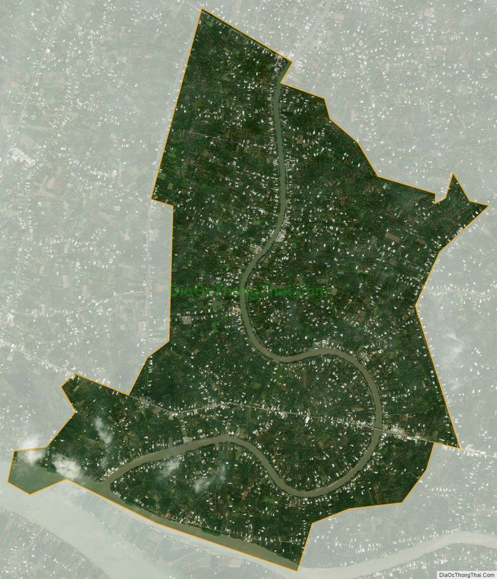 Bản đồ vệ tinh xã Hội Xuân, huyện Cai Lậy