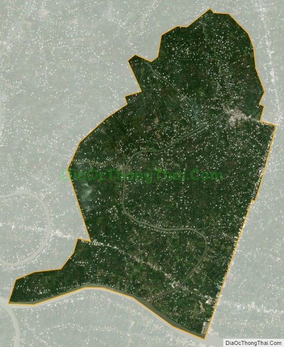 Bản đồ vệ tinh xã Long Trung, huyện Cai Lậy