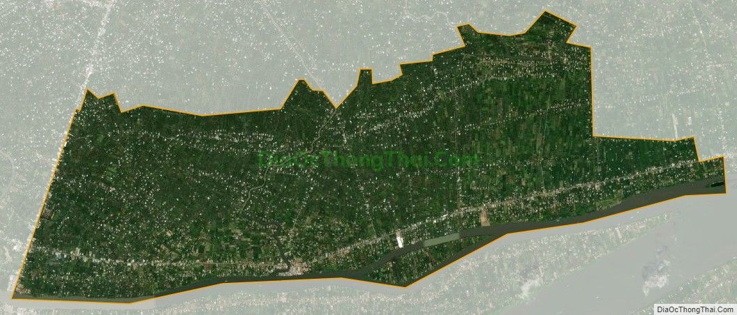 Bản đồ vệ tinh xã Tam Bình, huyện Cai Lậy