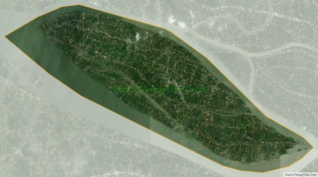Bản đồ vệ tinh xã Tân Phong, huyện Cai Lậy