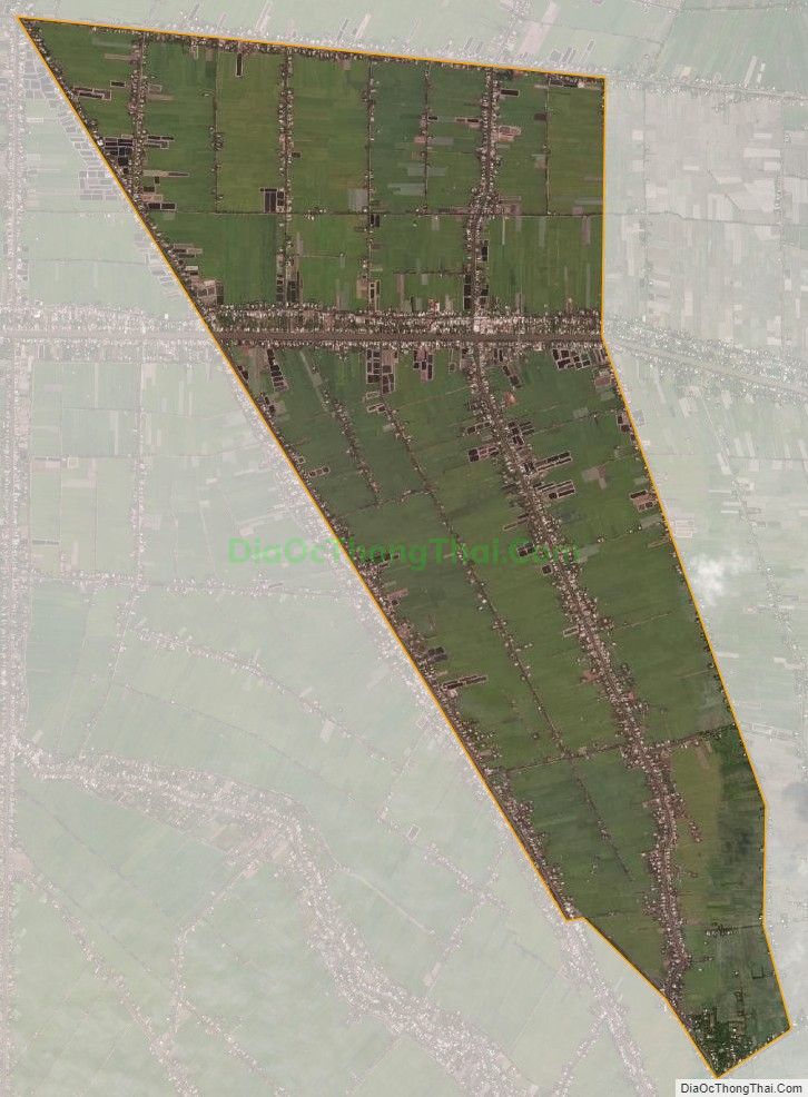 Bản đồ vệ tinh xã Thạnh Lộc, huyện Cai Lậy
