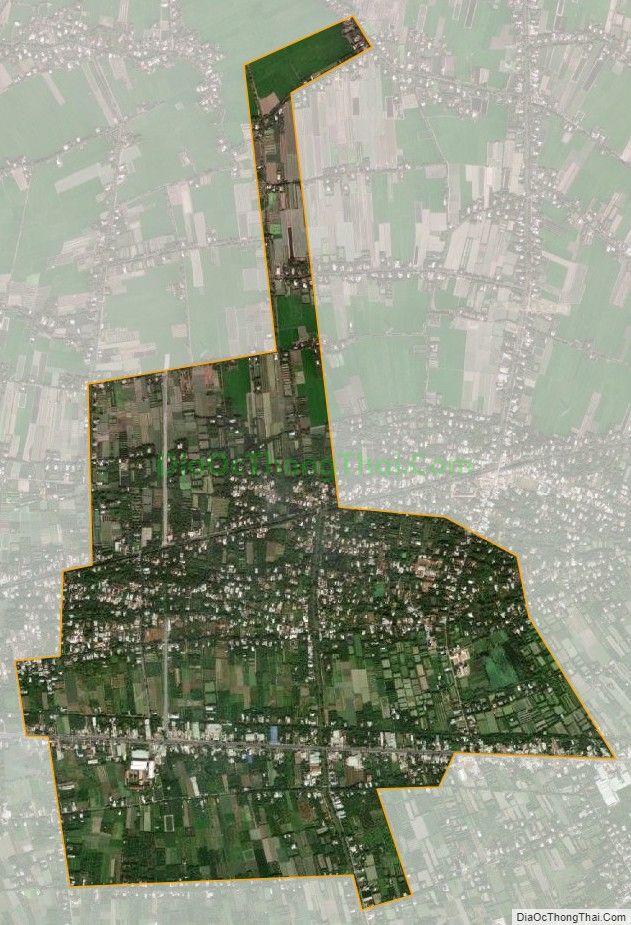 Bản đồ vệ tinh phường Nhị Mỹ, thị xã Cai Lậy