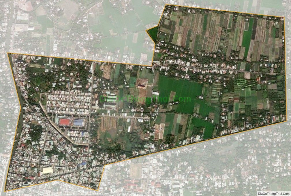 Bản đồ vệ tinh Phường 1, thị xã Cai Lậy