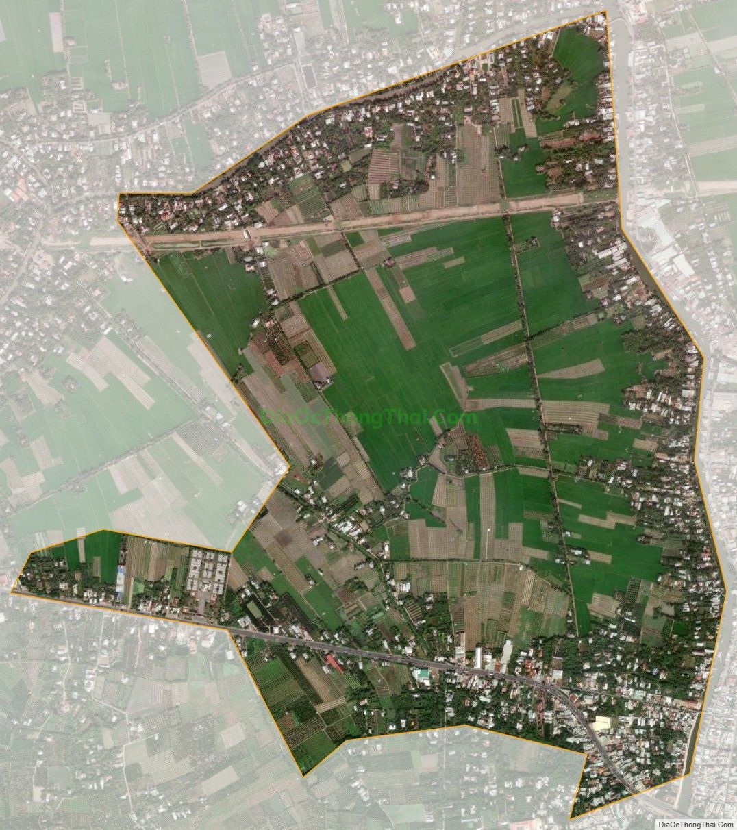 Bản đồ vệ tinh Phường 2, thị xã Cai Lậy