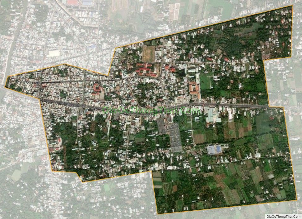 Bản đồ vệ tinh Phường 4, thị xã Cai Lậy