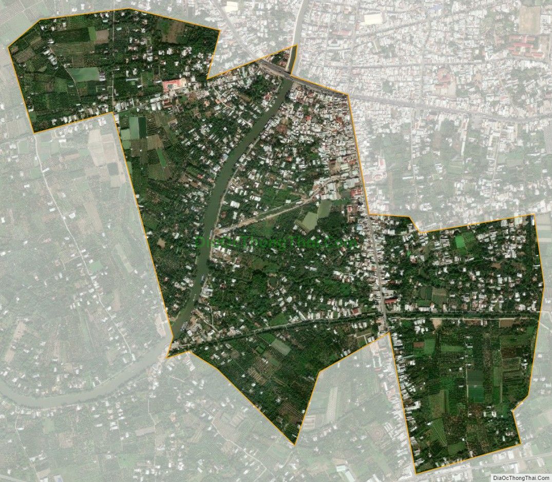 Bản đồ vệ tinh Phường 5, thị xã Cai Lậy