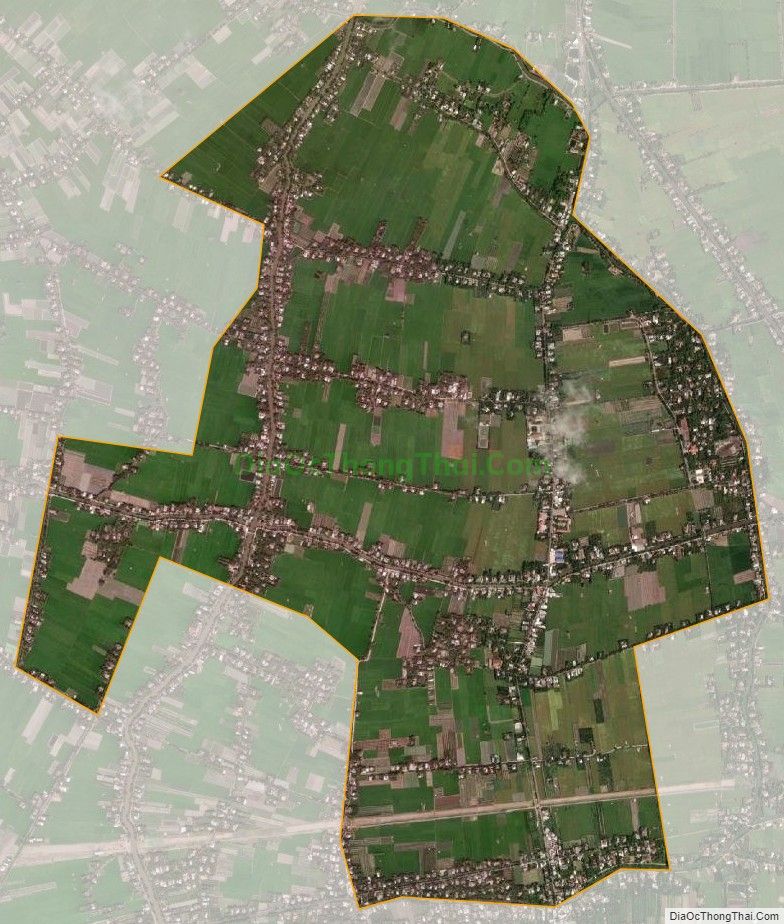 Bản đồ vệ tinh xã Tân Phú, thị xã Cai Lậy