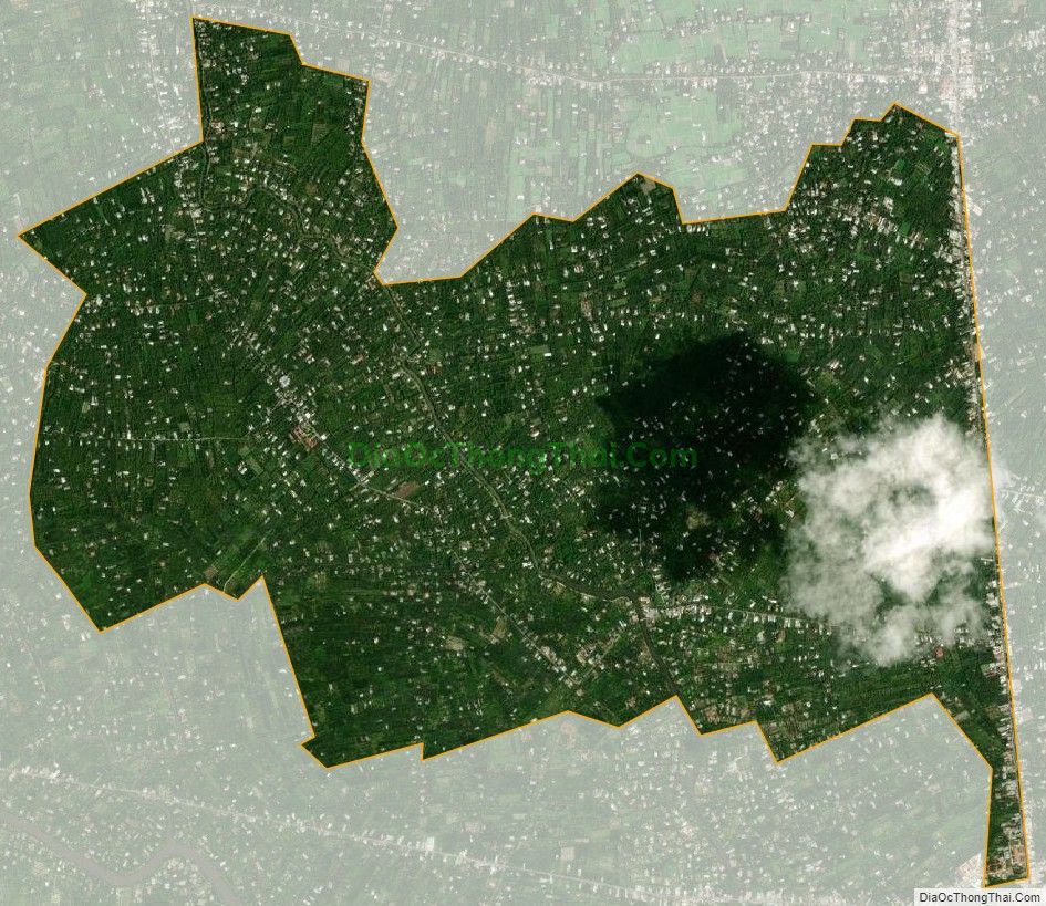Bản đồ vệ tinh xã Bình Trưng, huyện Châu Thành