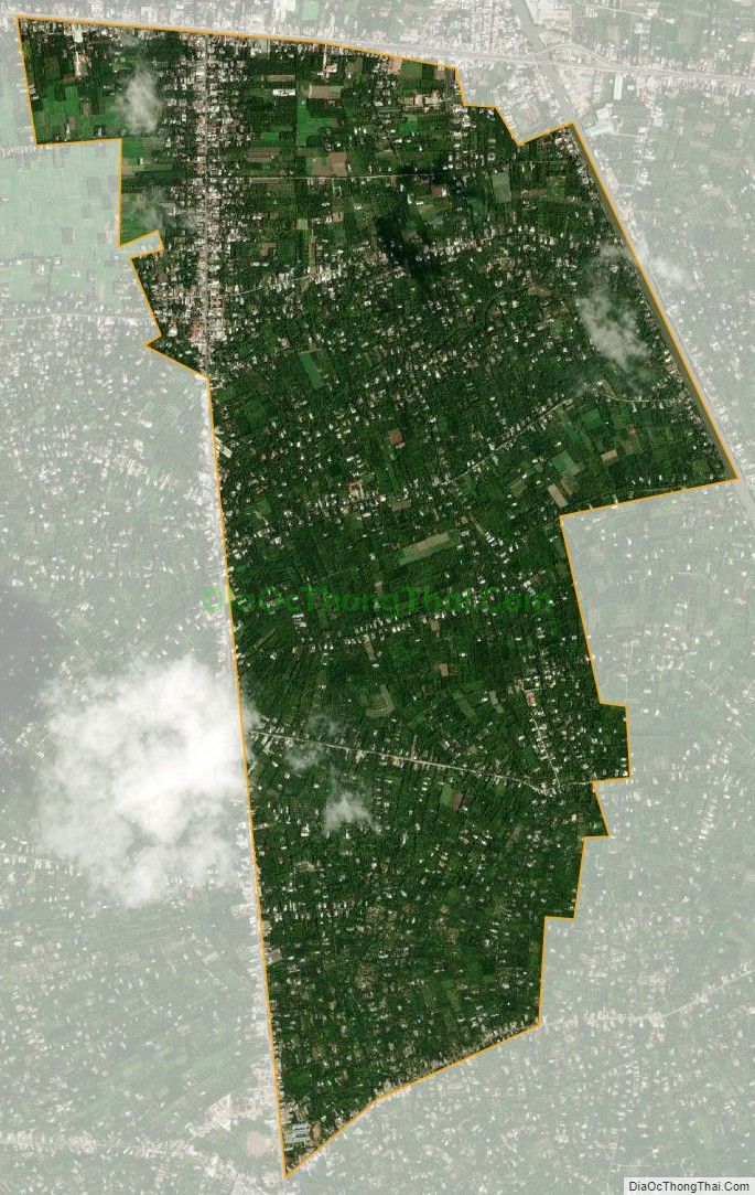 Bản đồ vệ tinh xã Đông Hòa, huyện Châu Thành