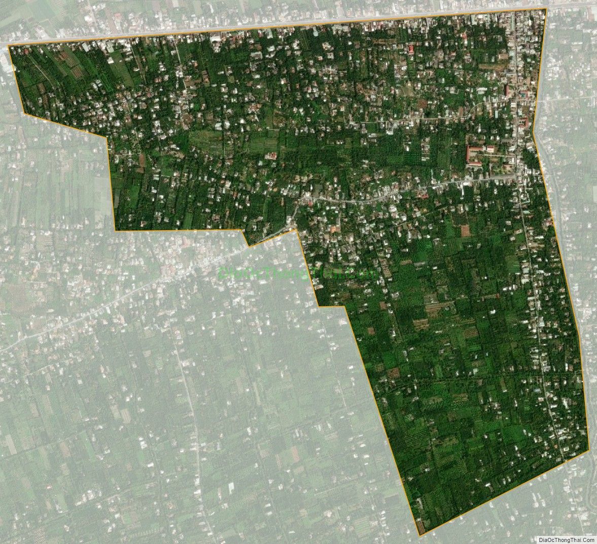 Bản đồ vệ tinh xã Dưỡng Điềm, huyện Châu Thành