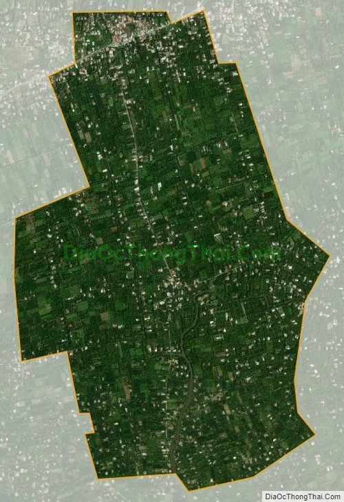 Bản đồ vệ tinh xã Hữu Đạo, huyện Châu Thành