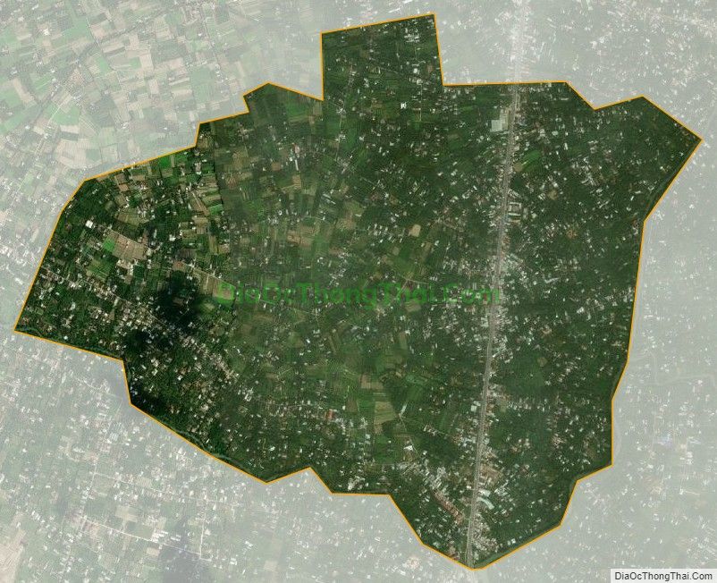 Bản đồ vệ tinh xã Long An, huyện Châu Thành
