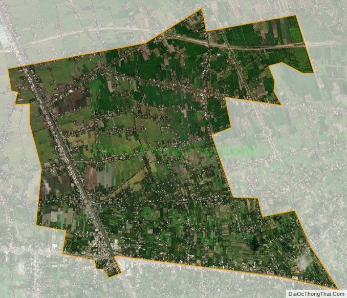 Bản đồ vệ tinh xã Long Định, huyện Châu Thành