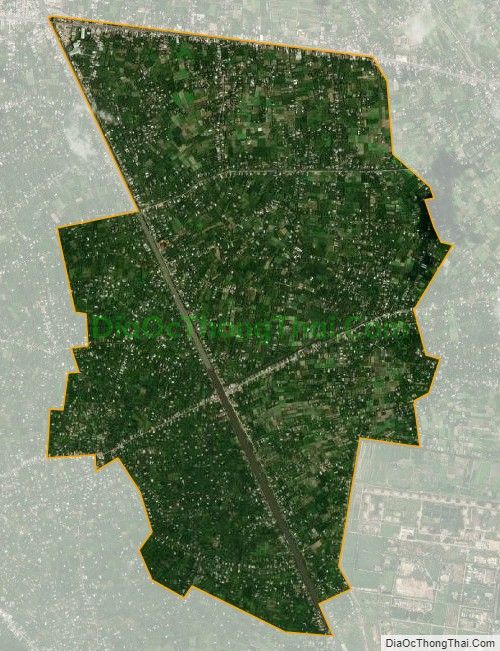 Bản đồ vệ tinh xã Long Hưng, huyện Châu Thành