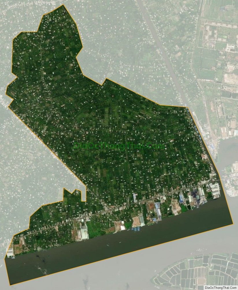 Bản đồ vệ tinh xã Song Thuận, huyện Châu Thành