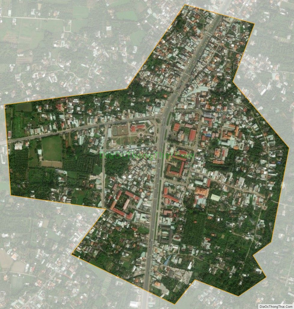 Bản đồ vệ tinh Thị trấn Tân Hiệp, huyện Châu Thành