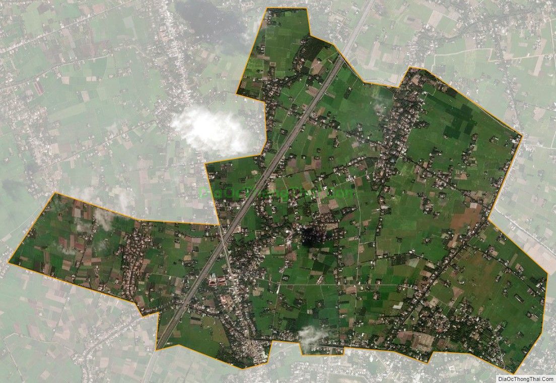 Bản đồ vệ tinh xã Tân Hội Đông, huyện Châu Thành