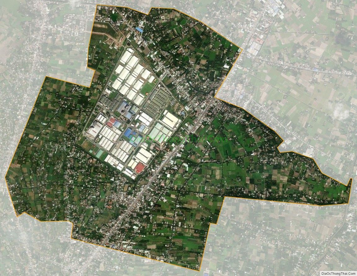 Bản đồ vệ tinh xã Tân Hương, huyện Châu Thành