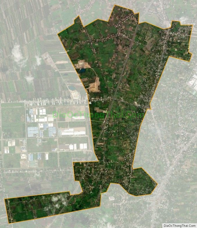 Bản đồ vệ tinh xã Tân Lý Đông, huyện Châu Thành