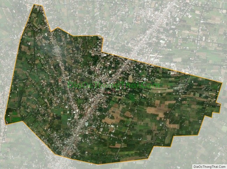 Bản đồ vệ tinh xã Tân Lý Tây, huyện Châu Thành