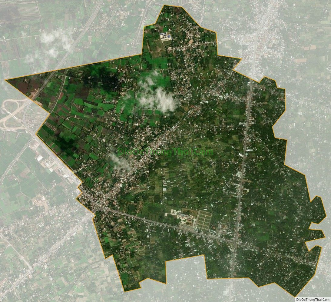 Bản đồ vệ tinh xã Thân Cửu Nghĩa, huyện Châu Thành