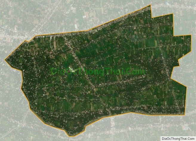 Bản đồ vệ tinh xã An Thạnh Thủy, huyện Chợ Gạo
